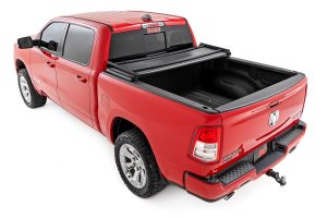 Ram 1500 TRX Soft Tri-Fold Bed Cover - Rough Country - Tri-Fold Vinyl - '21-'24